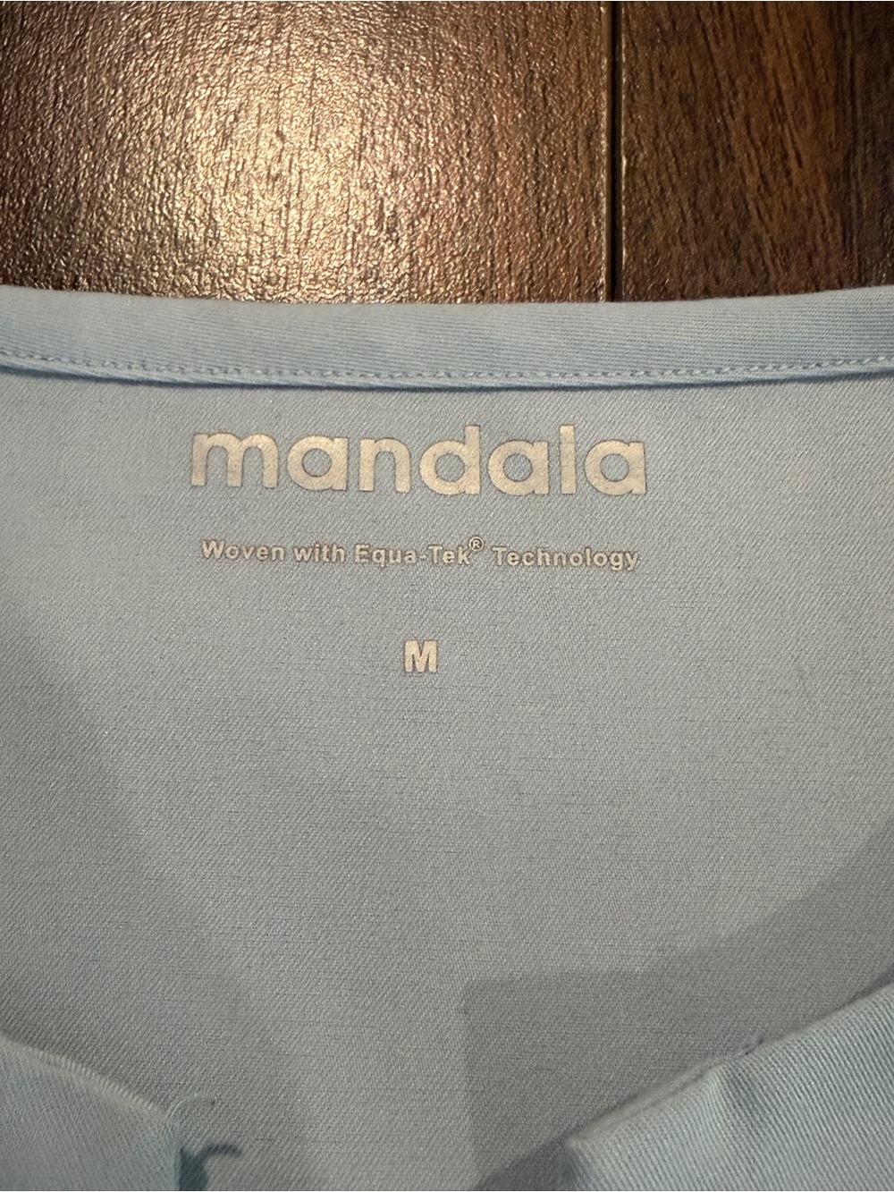 Light Blue Medical Scrub Top & Pants - Mandala - Picture 2 of 3